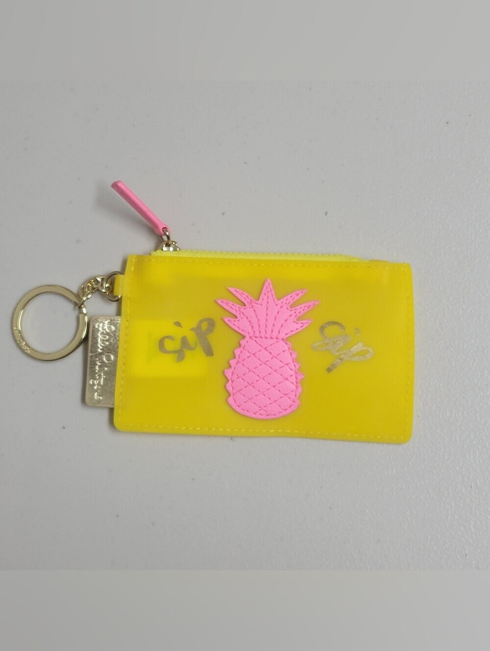 Lilly Pulitzer Pineaple Sip Sip Coin Purse.